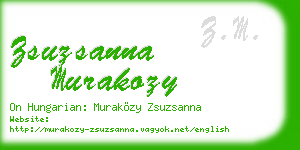 zsuzsanna murakozy business card