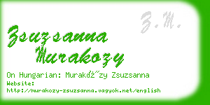 zsuzsanna murakozy business card